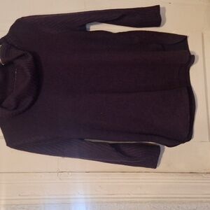 Women's Purple Turtleneck Sweater